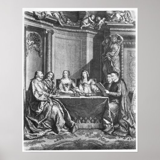 Saint Vincent de Paul en Cardinaal Jules Mazarin Poster (Voorkant)