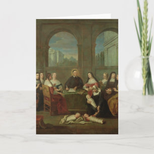 Saint Vincent de Paul en de zusters van de liefdad Kaart