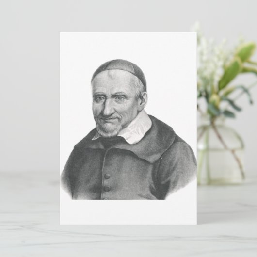 Saint Vincent de Paul Feestdagenkaart (Staand voorkant)