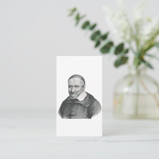 Saint Vincent de Paul Informatiekaartje (Staand voorkant)