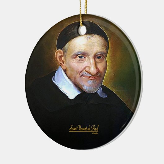 Saint Vincent de Paul Keramisch Ornament (Links)