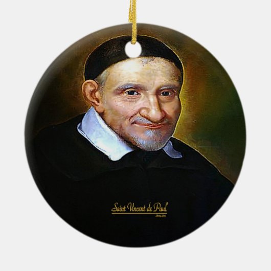 Saint Vincent de Paul Keramisch Ornament (Achterkant)