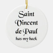 saint vincent de paul keramisch ornament (Voorkant)