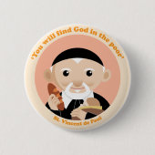 Saint Vincent de Paul Ronde Button 5,7 Cm (Voorkant)