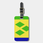 Saint Vincent en de Grenadines Bagagelabel (Voorkant verticaal)