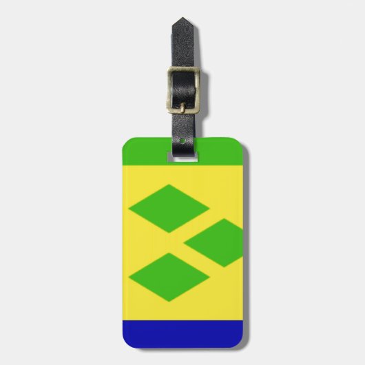 Saint Vincent en de Grenadines Bagagelabel (Voorkant verticaal)