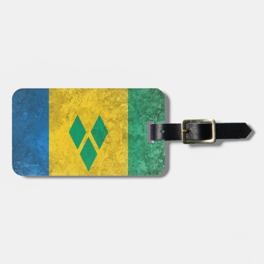 Saint Vincent en de Grenadines Bagagelabel (Voorkant horizontaal)