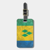 Saint Vincent en de Grenadines Bagagelabel (Voorkant verticaal)