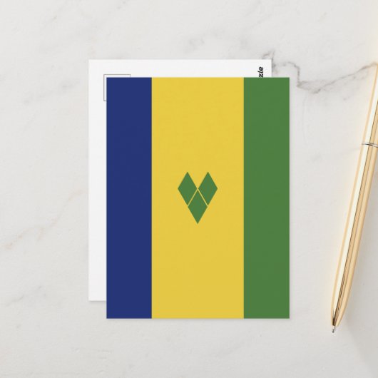 Saint Vincent en de Grenadines Briefkaart (Voorkant / Achterkant in situ)