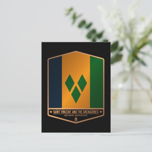 Saint Vincent en de Grenadines Briefkaart (Staand voorkant)