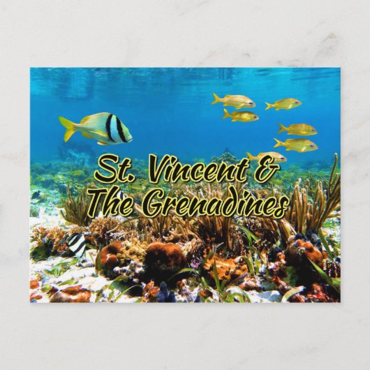 Saint Vincent en de Grenadines Briefkaart (Voorkant)