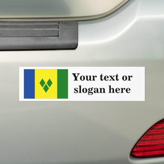 Saint Vincent en de Grenadines Bumpersticker (Op auto)