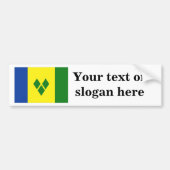 Saint Vincent en de Grenadines Bumpersticker (Voorkant)
