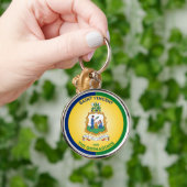 Saint Vincent en de Grenadines Erfgoed Embleem Sleutelhanger (Hand)