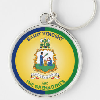 Saint Vincent en de Grenadines Erfgoed Embleem Sleutelhanger