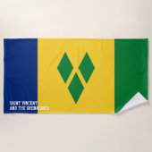 Saint Vincent en de Grenadines Flag Splendid Strandlaken (Voorkant)