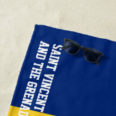 Saint Vincent en de Grenadines Flag Splendid Strandlaken (In situ)