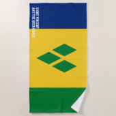 Saint Vincent en de Grenadines Flag Splendid Strandlaken (Voorkant)