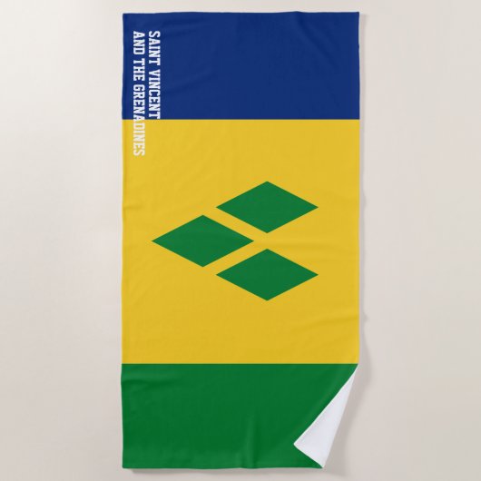 Saint Vincent en de Grenadines Flag Splendid Strandlaken (Voorkant)