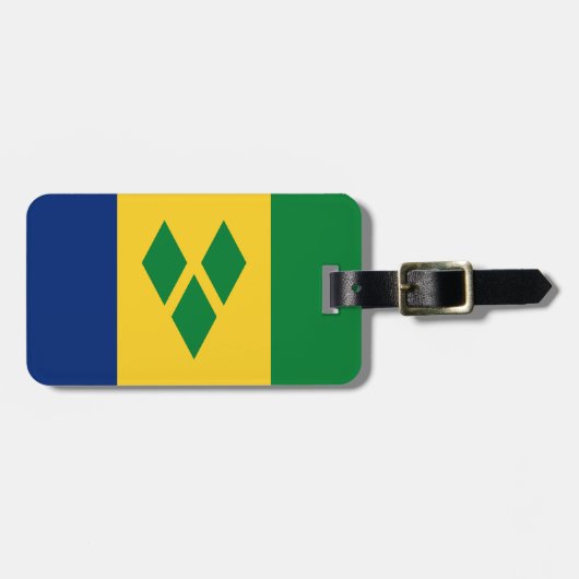 Saint Vincent en de Grenadines Flag Vincy Bagagelabel (Voorkant horizontaal)