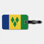Saint Vincent en de Grenadines Flag Vincy Bagagelabel (Achterkant horizontaal)