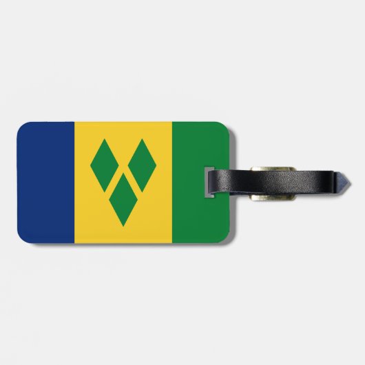 Saint Vincent en de Grenadines Flag Vincy Bagagelabel (Achterkant horizontaal)