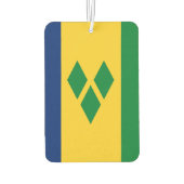 Saint Vincent en de Grenadines Flag Vincy Luchtverfrisser (Achterkant)
