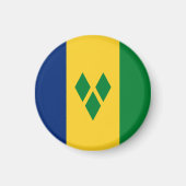 Saint Vincent en de Grenadines Flag Vincy Magneet (Voorkant)