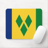Saint Vincent en de Grenadines Flag Vincy Muismat (Met muis)