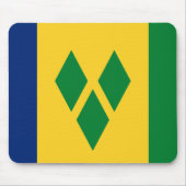 Saint Vincent en de Grenadines Flag Vincy Muismat (Voorkant)