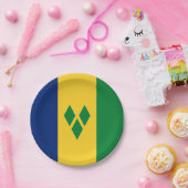 Saint Vincent en de Grenadines Flag Vincy Papieren Bordje (Feest)