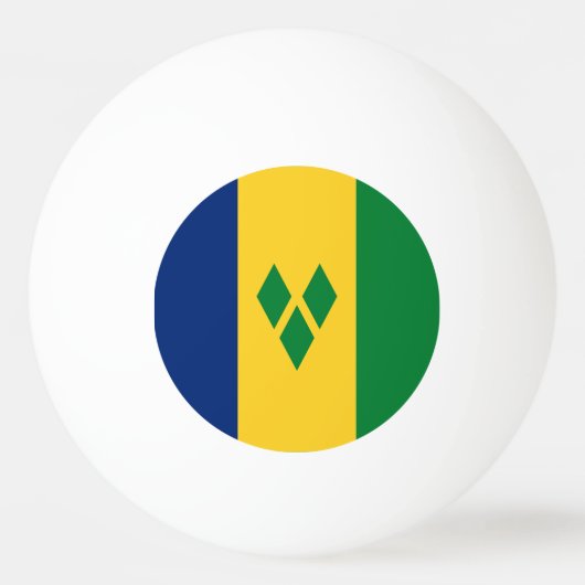 Saint Vincent en de Grenadines Flag Vincy Pingpongbal (Voorkant)