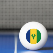 Saint Vincent en de Grenadines Flag Vincy Pingpongbal (Net)