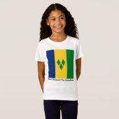 Saint Vincent en de Grenadines Flag Vincy T-shirt (Voorkant volledig)