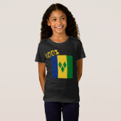 Saint Vincent en de Grenadines Flag Vincy T-shirt (Voorkant volledig)