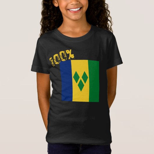 Saint Vincent en de Grenadines Flag Vincy T-shirt (Voorkant)