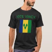 Saint Vincent en de Grenadines Flag Vincy T-shirt (Voorkant)