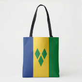 Saint Vincent en de Grenadines Flag Vincy Tote Bag (Voorkant)