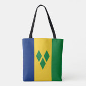 Saint Vincent en de Grenadines Flag Vincy Tote Bag (Achterkant)