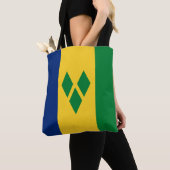 Saint Vincent en de Grenadines Flag Vincy Tote Bag (Dichtbij)