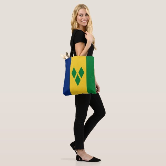 Saint Vincent en de Grenadines Flag Vincy Tote Bag (Op model)