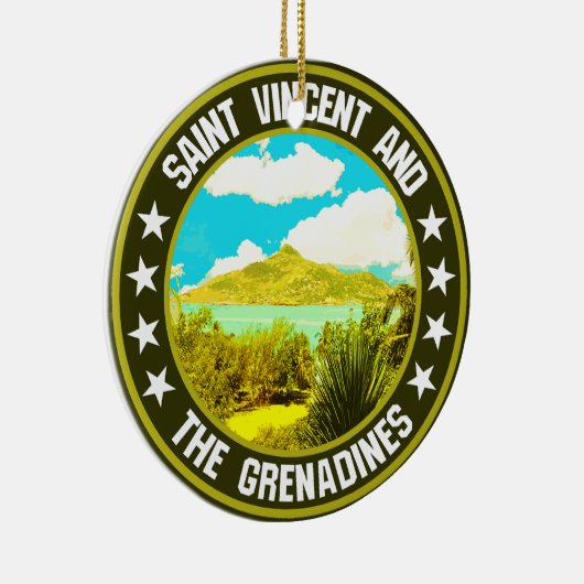 Saint Vincent en de Grenadines Keramisch Ornament (Rechts)