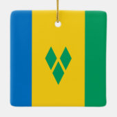 Saint Vincent en de Grenadines Keramisch Ornament (Achterkant)