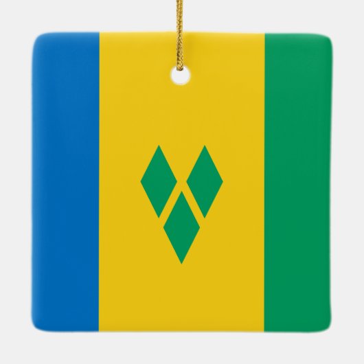 Saint Vincent en de Grenadines Keramisch Ornament (Achterkant)