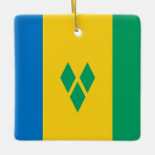 Saint Vincent en de Grenadines Keramisch Ornament (Voorkant)