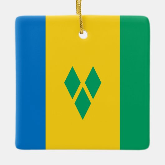 Saint Vincent en de Grenadines Keramisch Ornament (Voorkant)