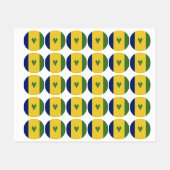 Saint Vincent en de Grenadines Labels (Vel)