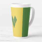 Saint Vincent en de Grenadines Latte Mok (Rechterhoek)