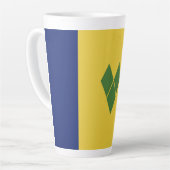 Saint Vincent en de Grenadines Latte Mok (Linkerhoek)
