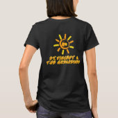 Saint Vincent en de Grenadines, lichtgeel en oranj T-shirt (Achterkant)